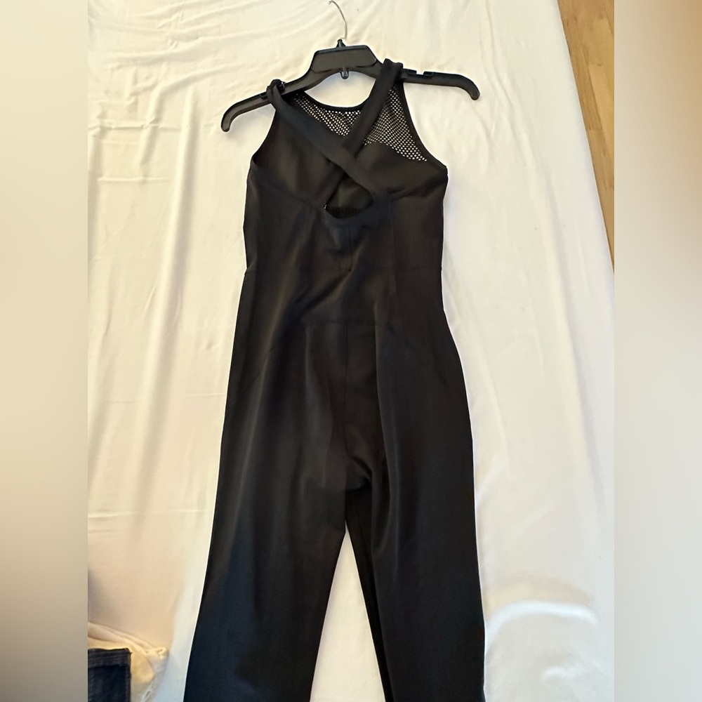 Puma Black Jumpsuit with Mesh Detail - Picture 8 of 9
